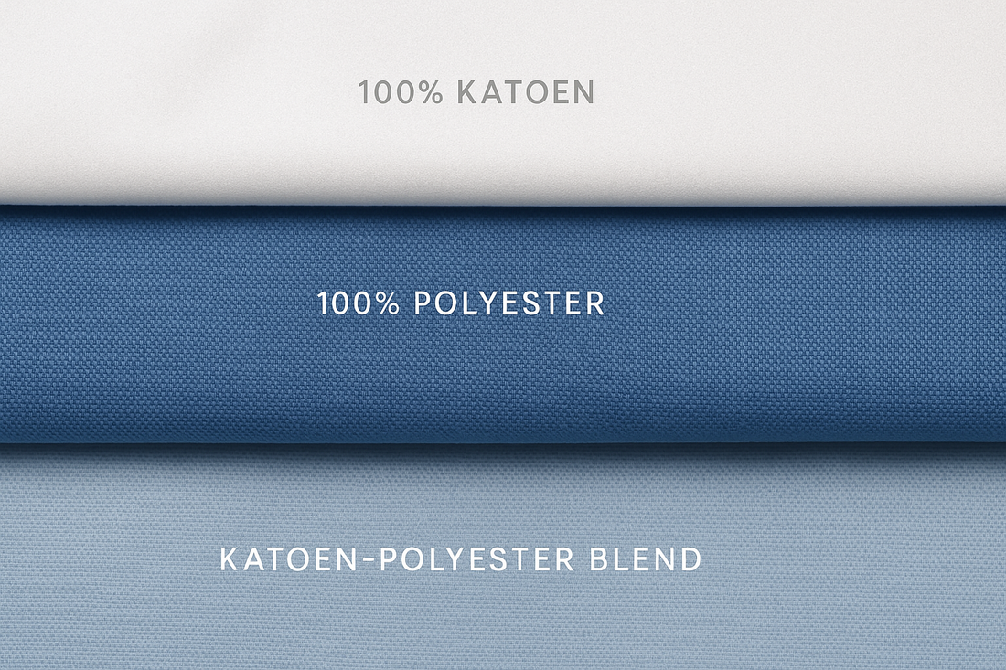 Zorgjasjes materialen vergelijken: katoen vs polyester vs blends - wat is het beste?