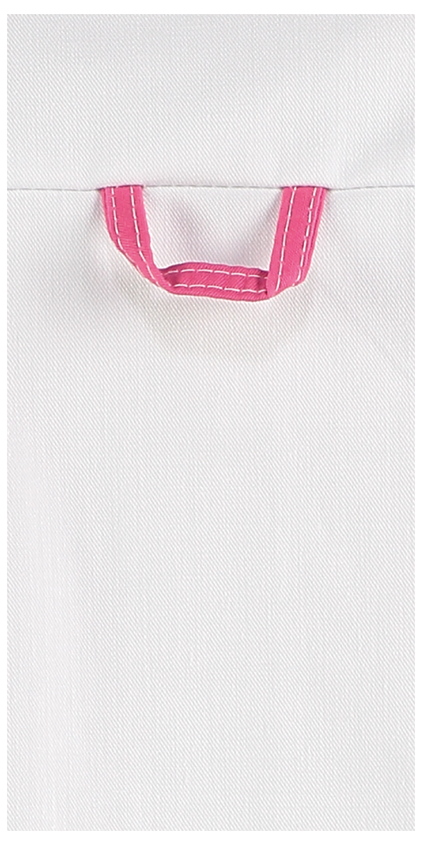 Ladies care jacket Kristel white with color accents in 3 colors