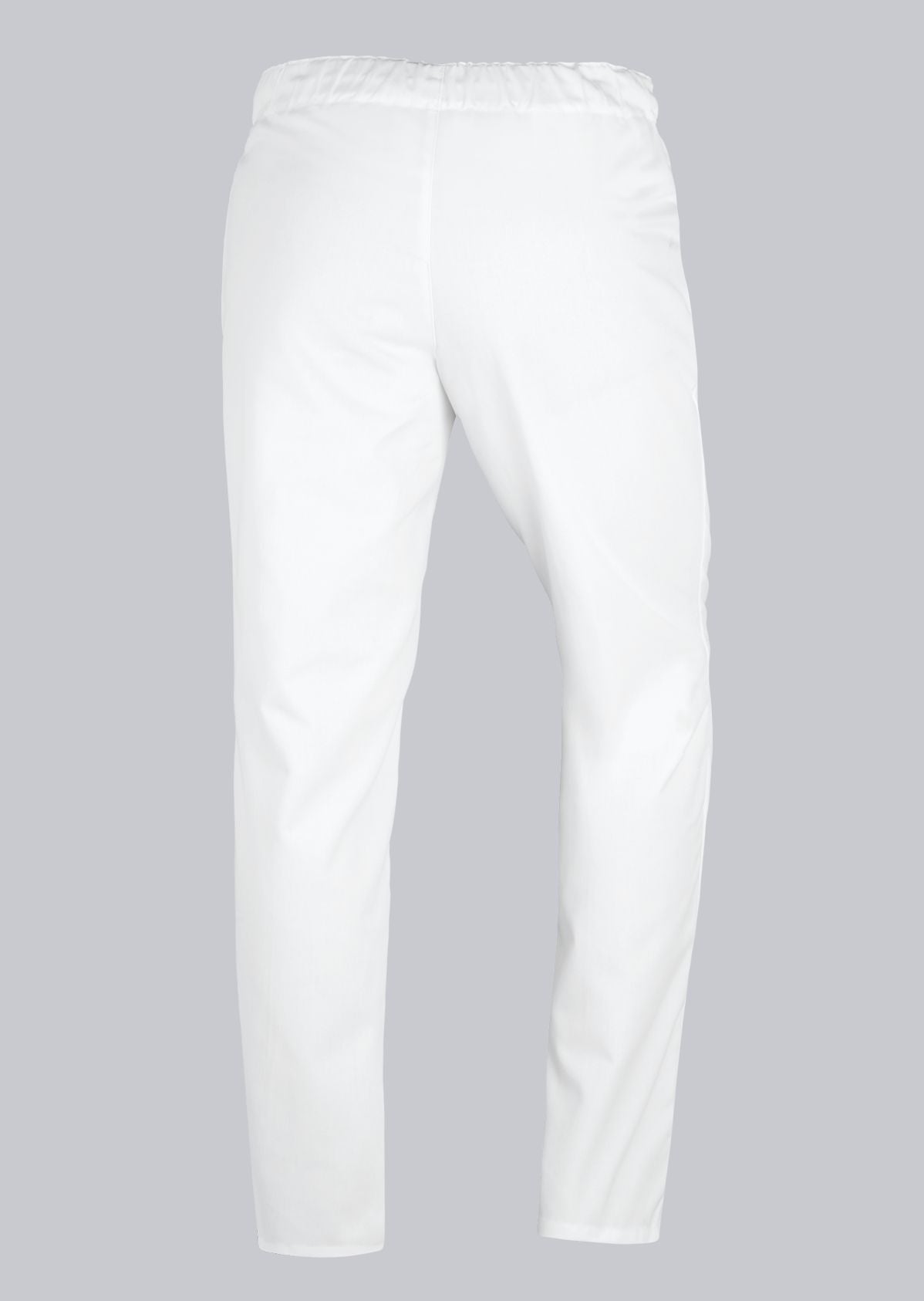 BP® katoenen pantalon voor haar & hem unisex wit met tunnelkoord en elastische taille