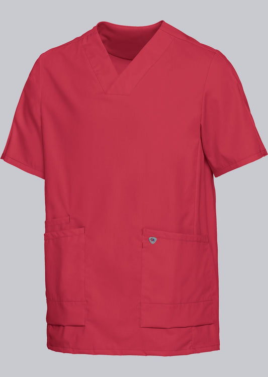 BP lichte unisex zorgtuniek met stretchstof, V-hals zonder inkijk en lichtgewicht ademend ontwerp