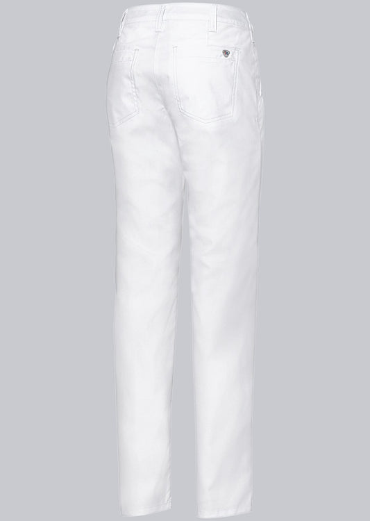 BP® stretch chinobroek voor dames wit met modern fit en stretchmateriaal
