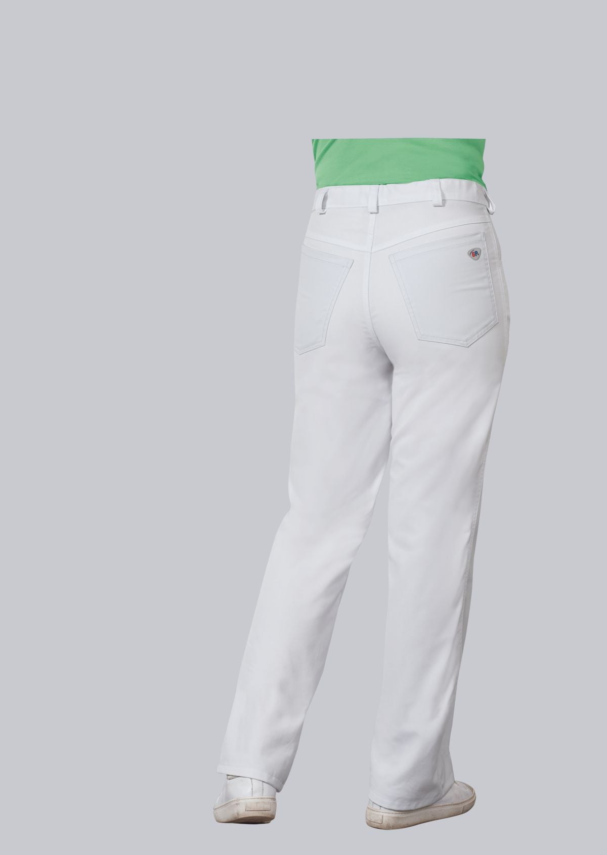 BP® Stretch-jeans voor haar & hem unisex wit met stretchmateriaal en elastische taille