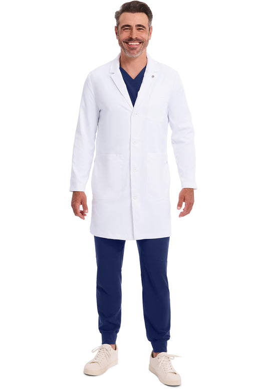 Luke Labcoat heren met moderne pasvorm en licht stretchmateriaal