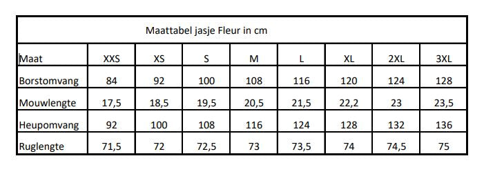 Veste de soin femme Fleur blanc