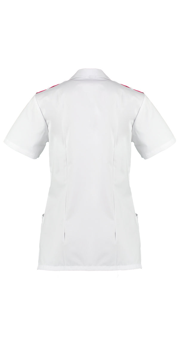 Veste femme Cora blanc/fuchsia