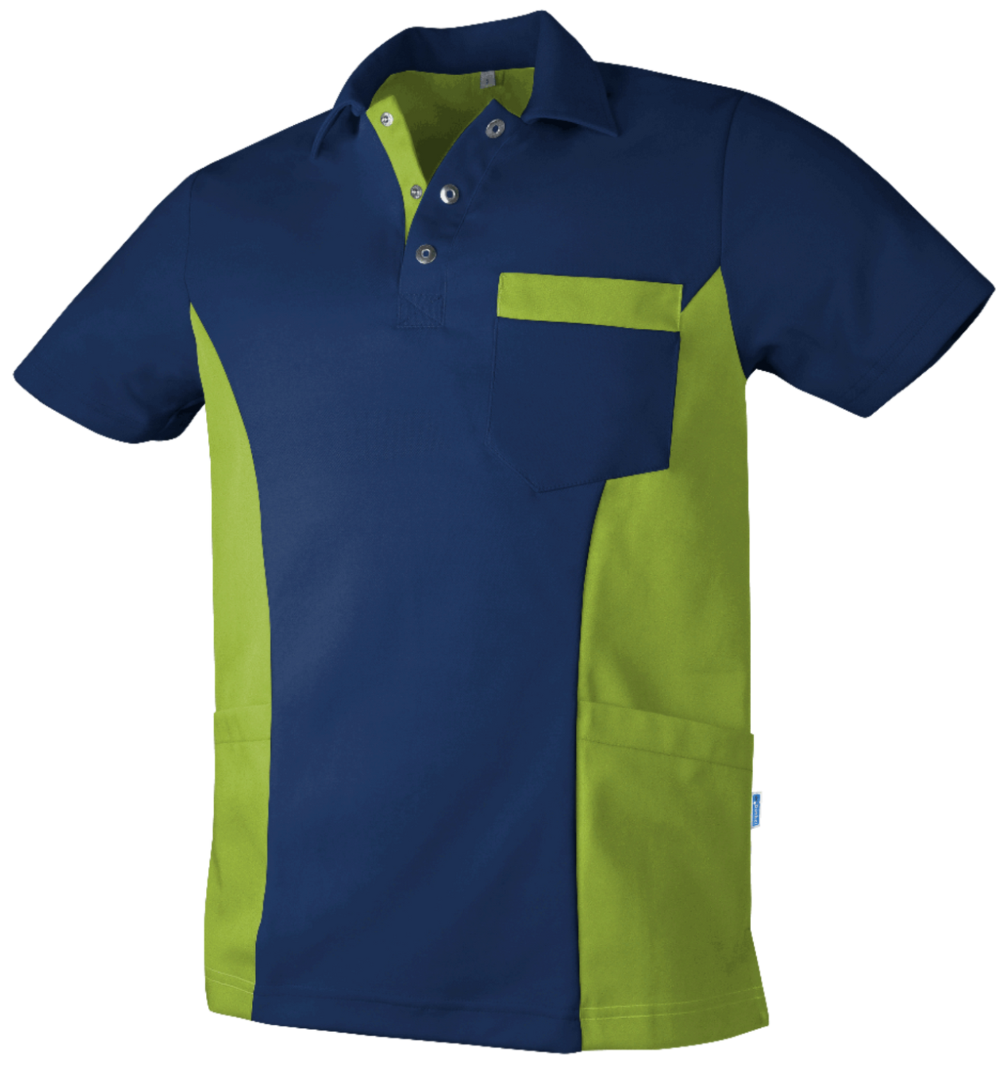 De Berkel heren polo Dieter gekleurd - Zorgkleding.nl