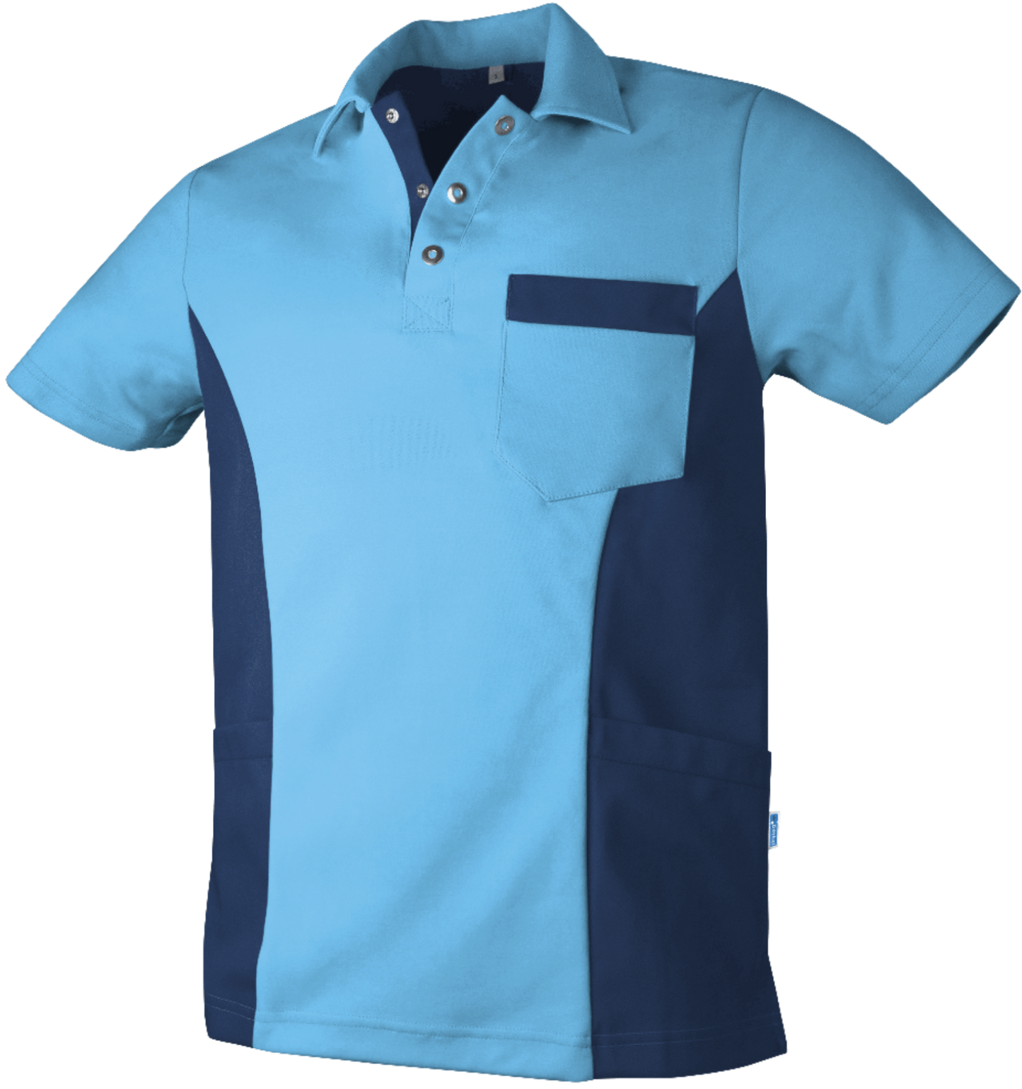 De Berkel heren polo Dieter gekleurd - Zorgkleding.nl