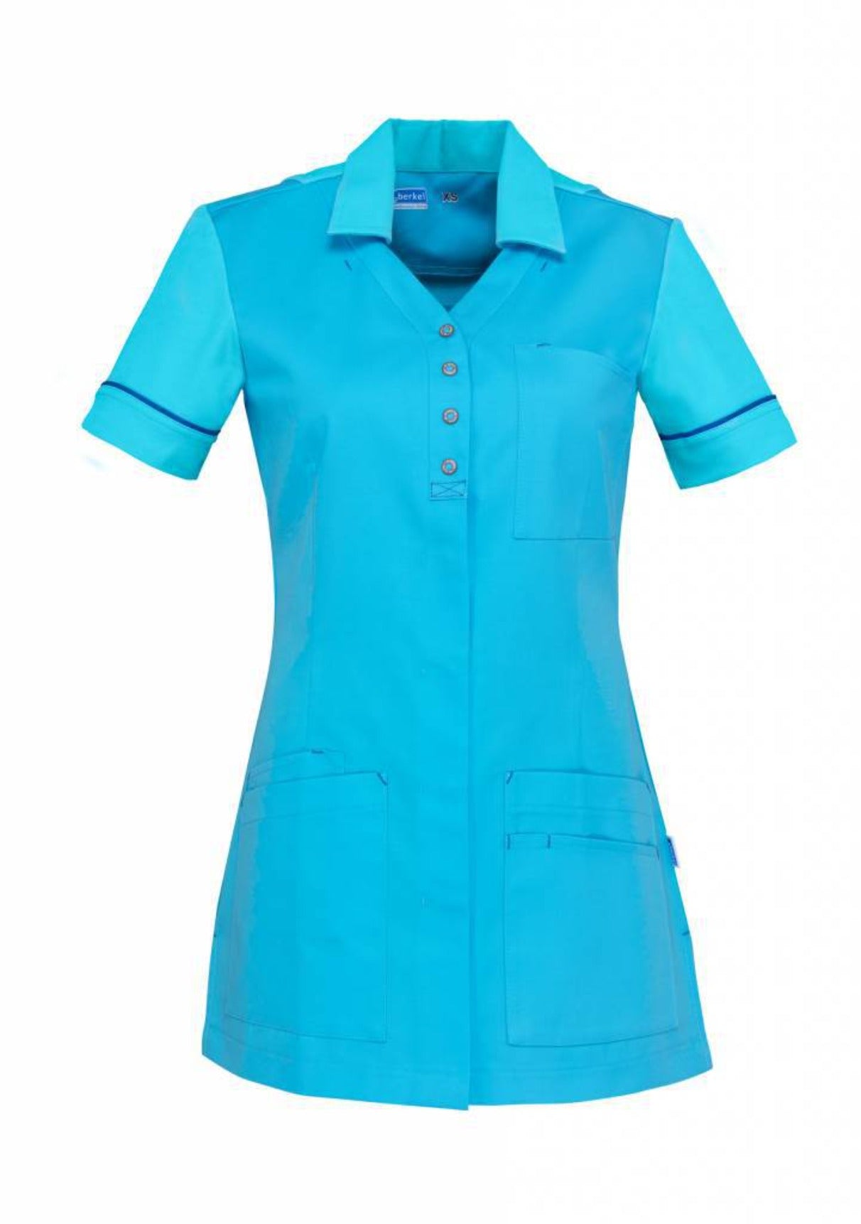 Dames jasje Carmen turkoois - Zorgkleding.be