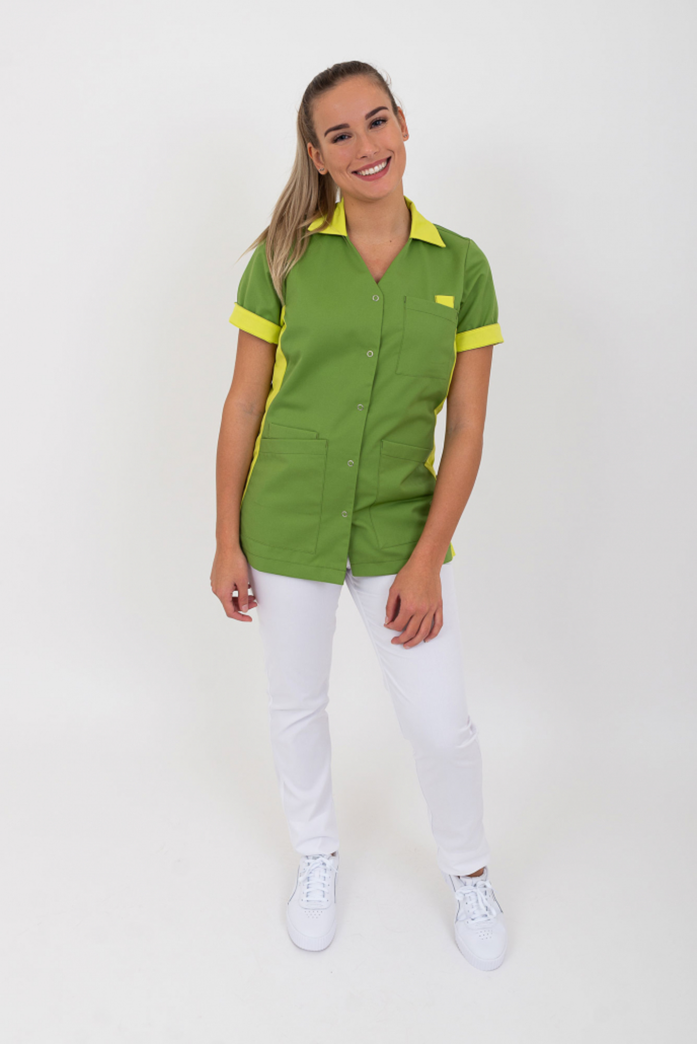 SHAE LUNA JACK Tuniek Dames V-Hals met Staande Kraag
