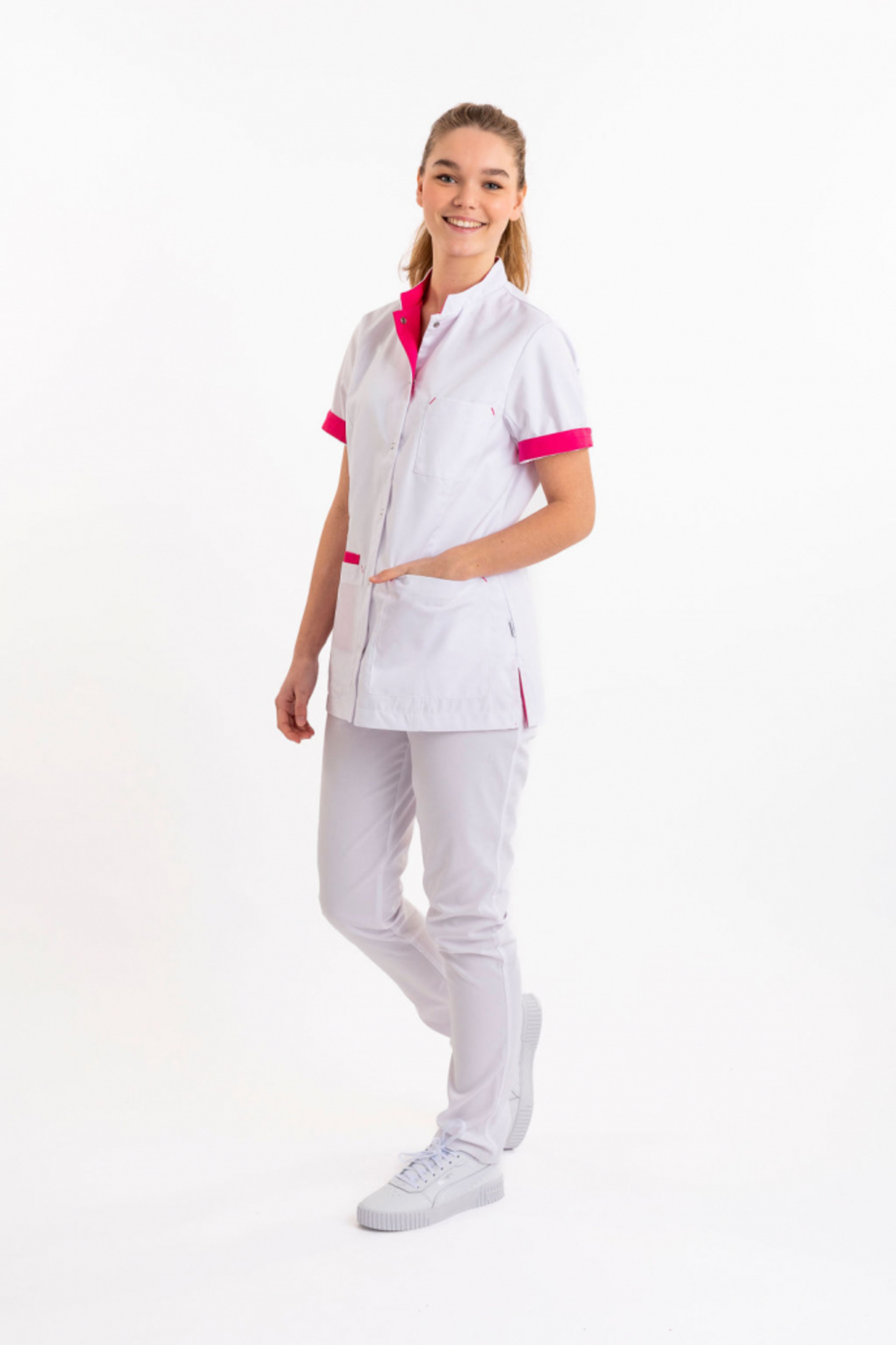 SHAE LAURA JACK Tuniek Dames Staande Kraag met Doorknoopsluiting