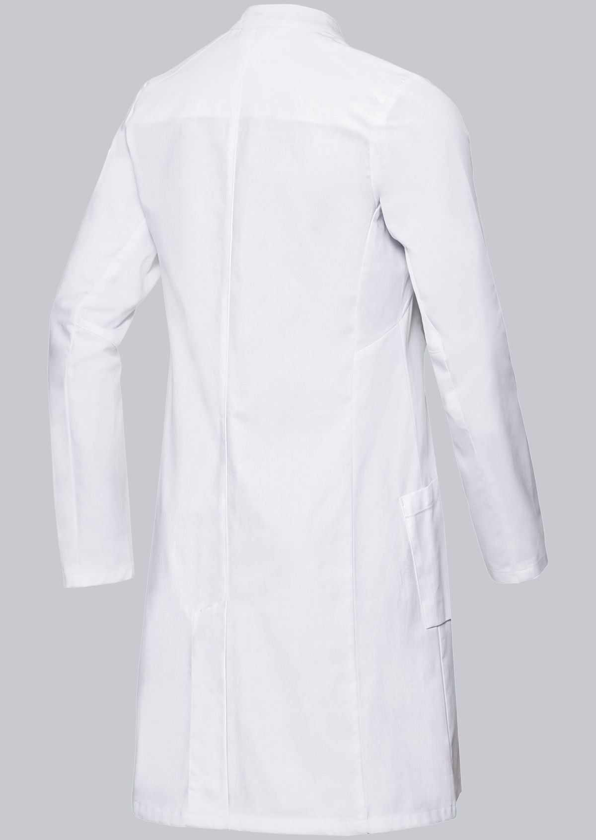 BP katoenen zorgjas voor dames van 100% katoen met opstaande kraag en drukknoopsluiting voor zorgprofessionals