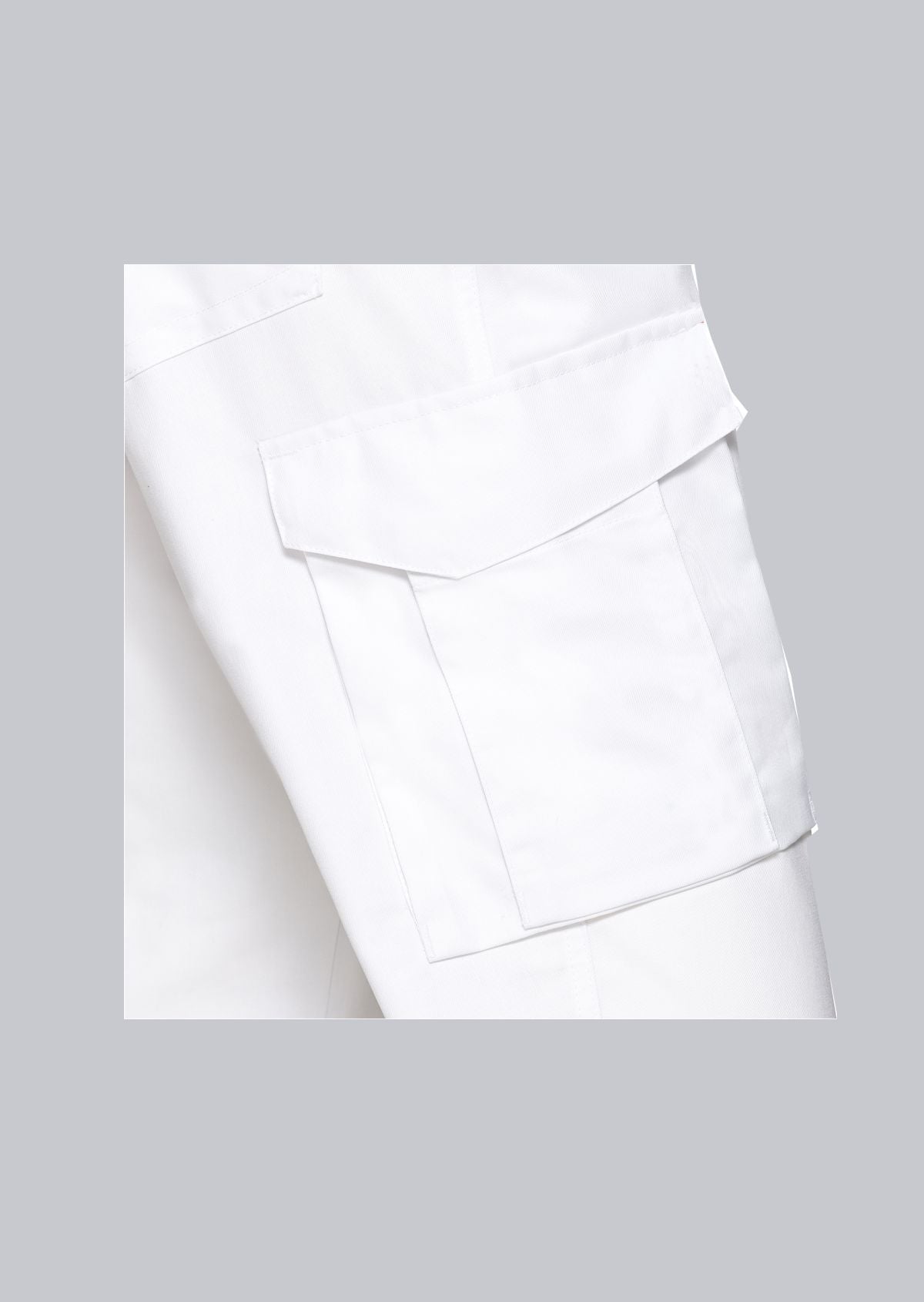 BP® cargo jeans voor haar & hem unisex wit met cargozakken en smartphonevak