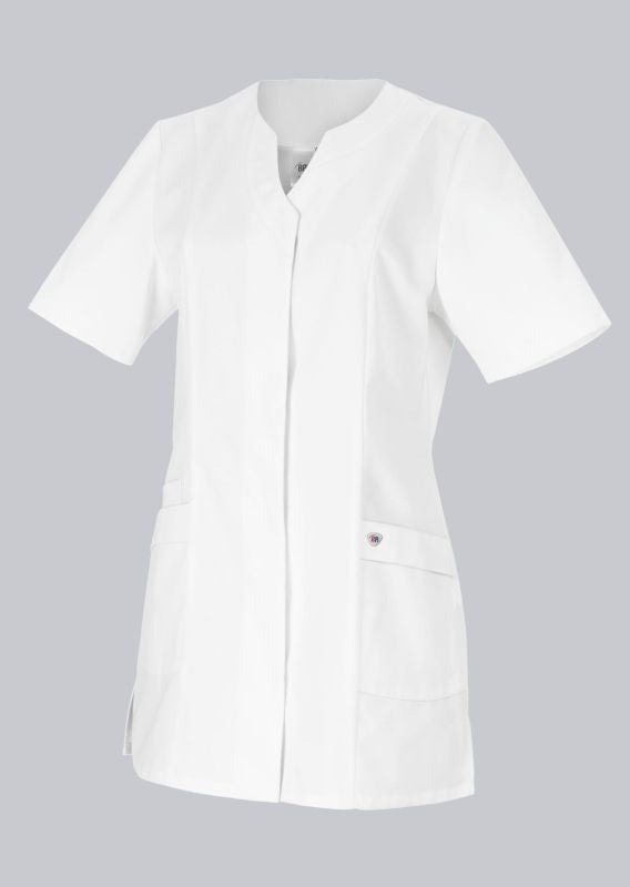 BP® Tuniek voor dames met verdekte drukknoopsluiting – Wit