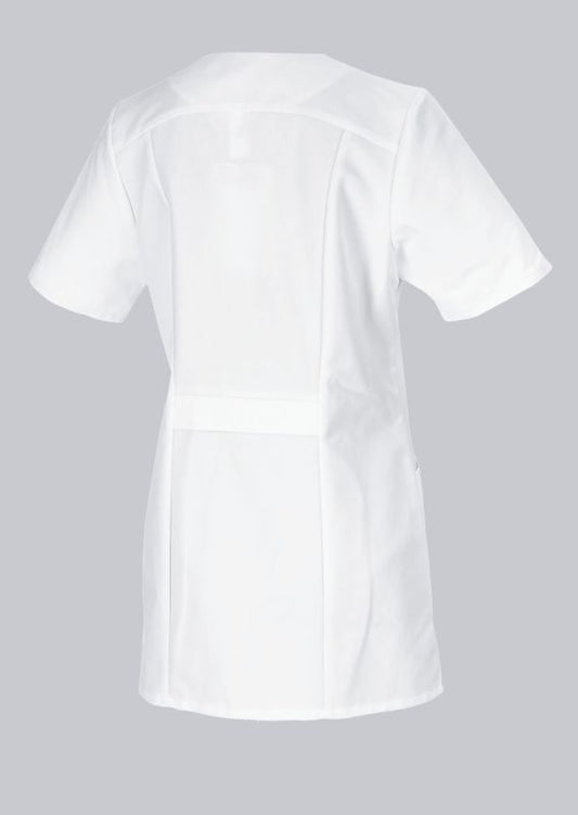 BP® Tuniek voor dames met verdekte drukknoopsluiting – Wit