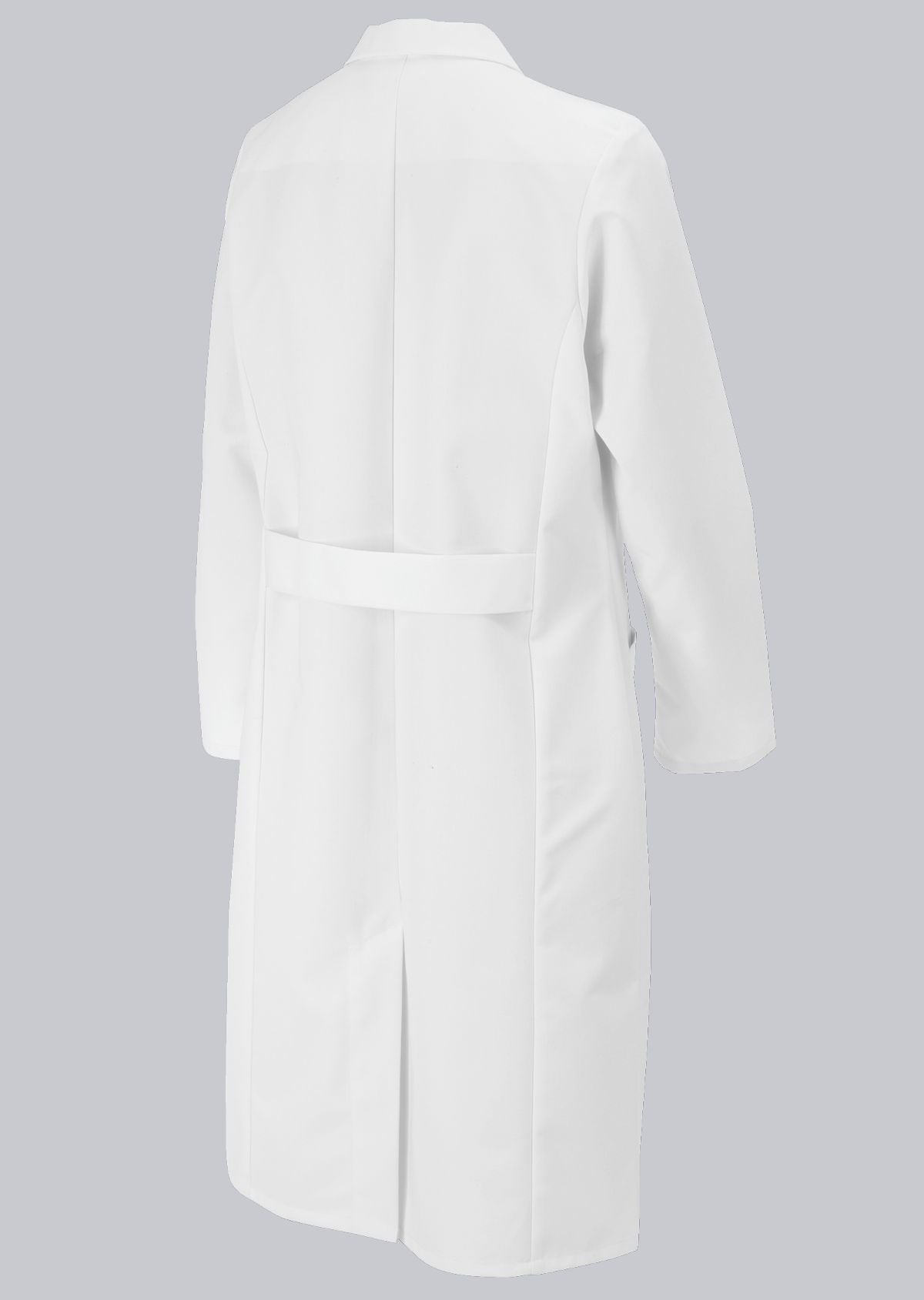 BP lange katoenen damesjas van 100% katoen met reverskraag en comfortabele pasvorm voor professioneel gebruik