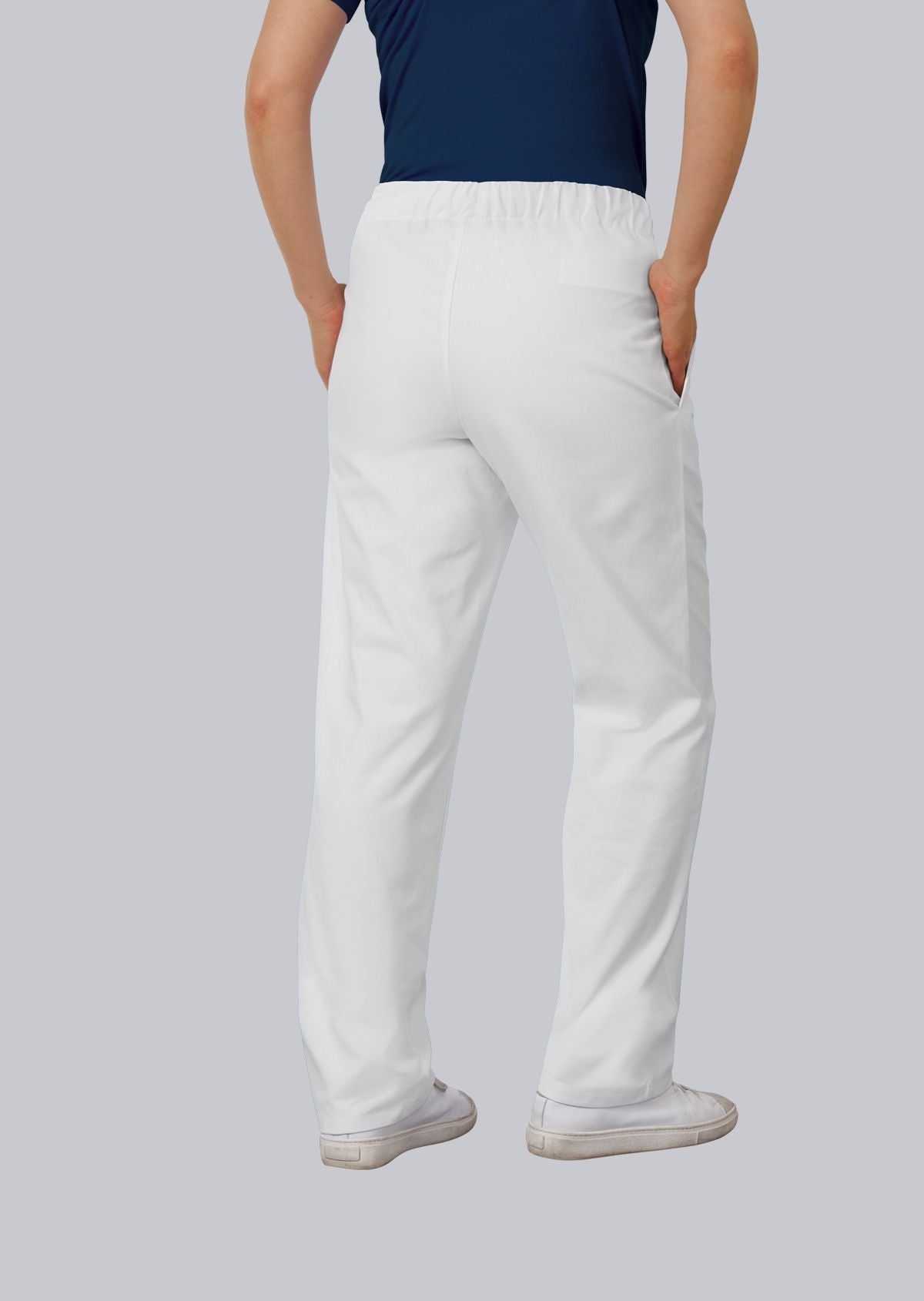 BP® Pantalon voor haar & hem unisex nachtblauw met stretch en elastische taille met tunnelkoord