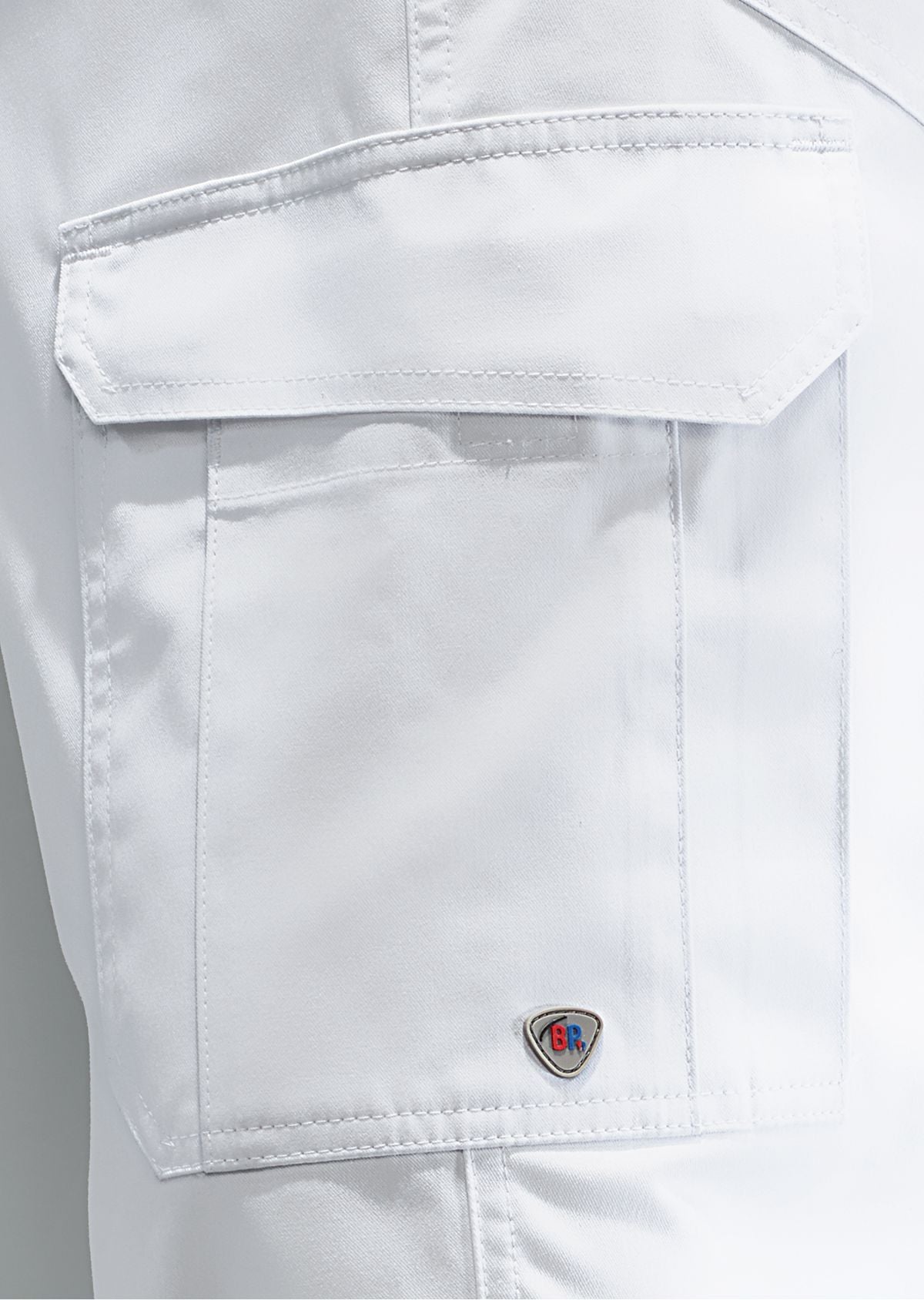 BP® Jeans voor haar & hem unisex wit met verhoogd doekgewicht en multifunctionele zakken