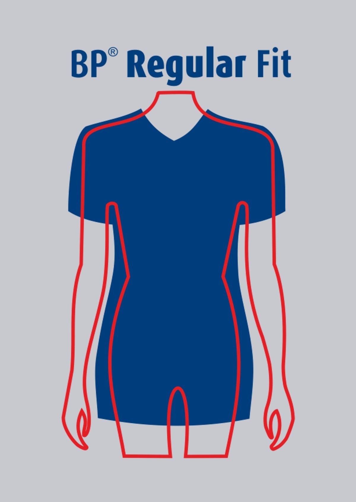 BP dames zorgtuniek met modern fit, drukknoopsluiting, kleuraccenten en smartphonezak voor zorgprofessionals