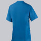 BP unisex zorgtuniek in azuurblauw met piqué-inzetstukken en hoog draagcomfort