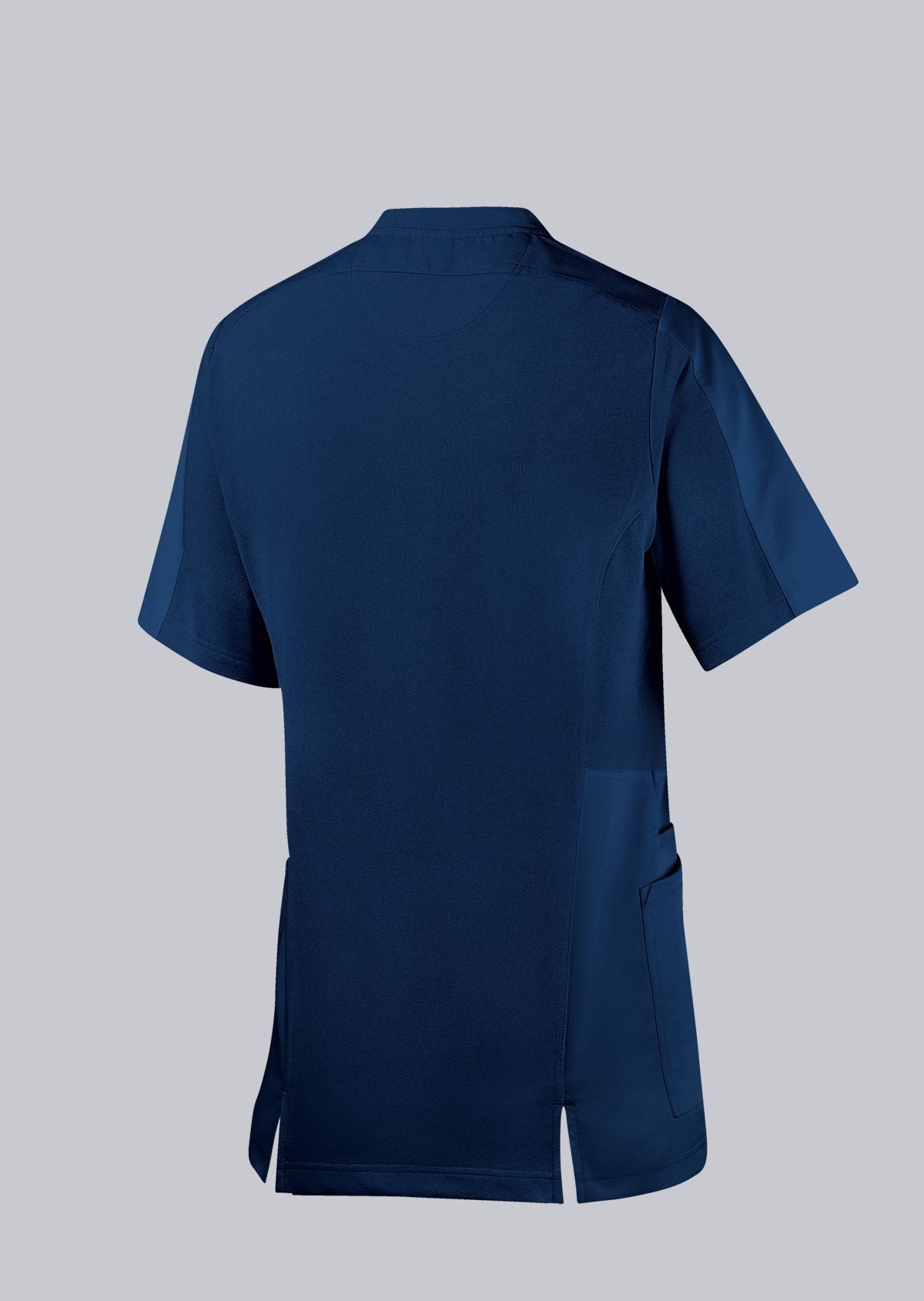 BP unisex zorgtuniek in nachtblauw met washed effect en duurzame kwaliteit