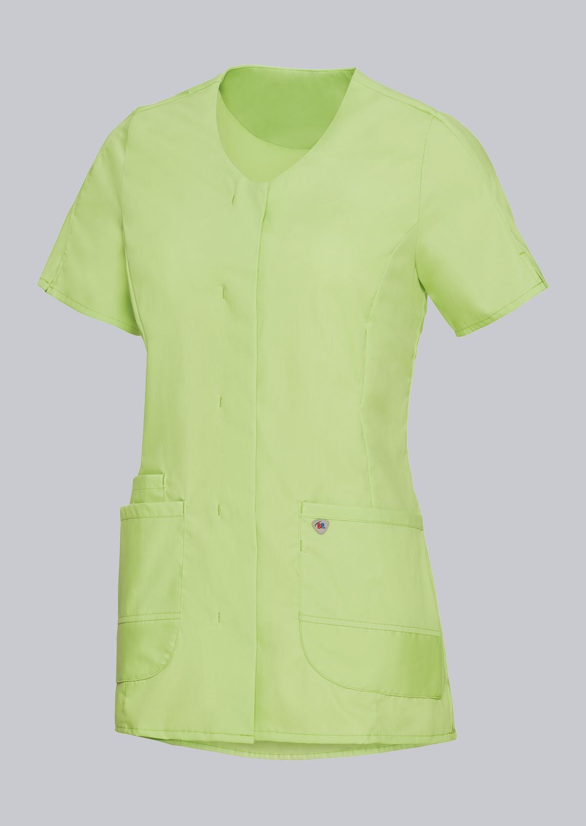 BP lichte dames zorgtuniek met drukknoopsluiting, stretchstof en lichtgewicht ademend ontwerp