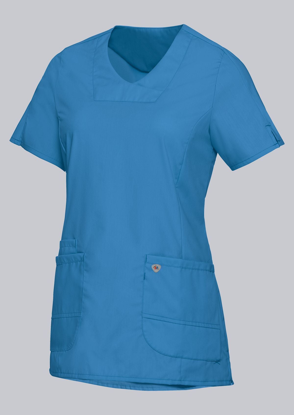 BP lichte dames zorgtuniek met stretchstof, V-hals zonder inkijk en lichtgewicht ademend ontwerp
