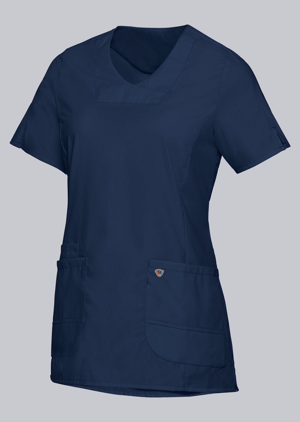 BP lichte dames zorgtuniek met stretchstof, V-hals zonder inkijk en lichtgewicht ademend ontwerp