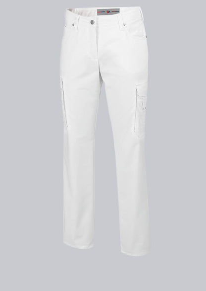 BP® stretch damesjeans wit met five-pocket design en stretchmateriaal