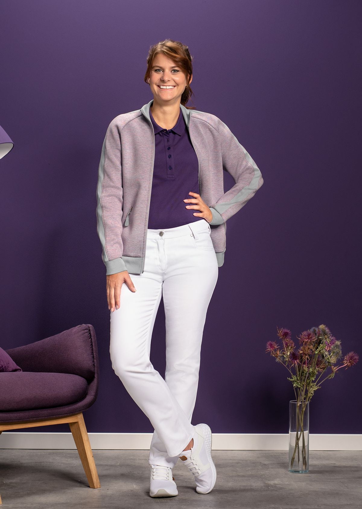 BP® stretch damesjeans wit met modern fit en heavy stretch stof