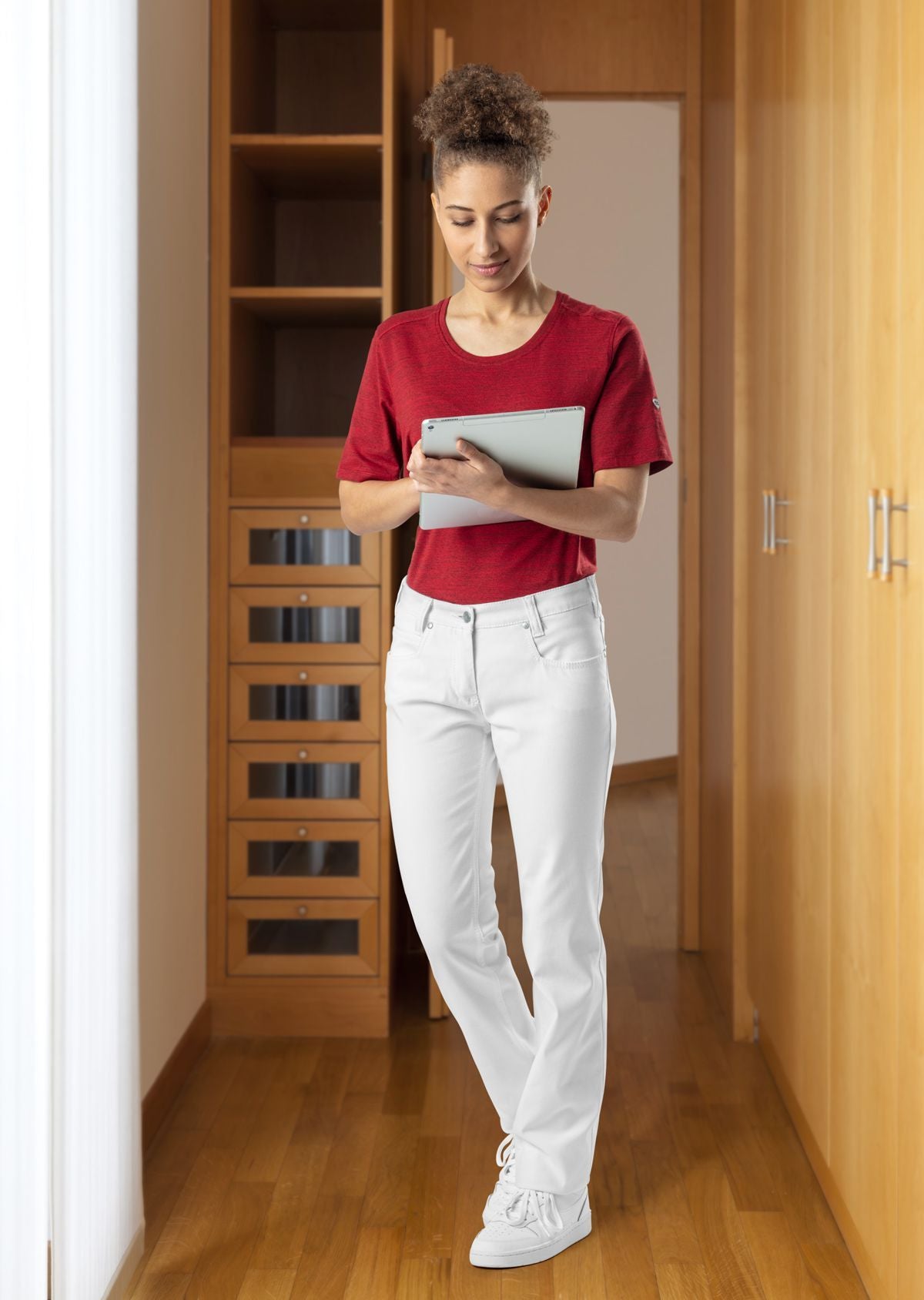 BP® stretch damesjeans wit met modern fit en heavy stretch stof