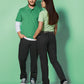 BP® Stretch-herenjeans wit met five-pocket design en sierstiksel