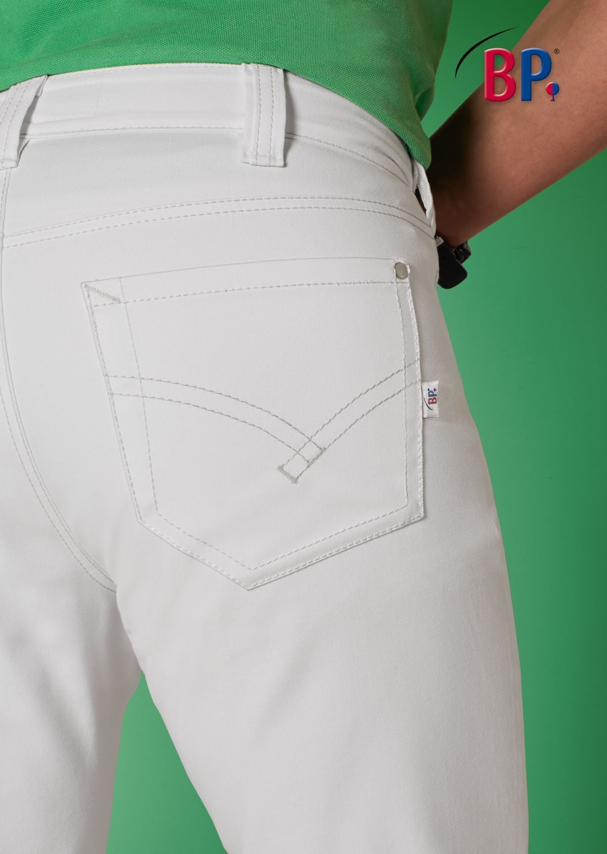 BP® stretch herenjeans wit met modern fit en heavy stretch stof