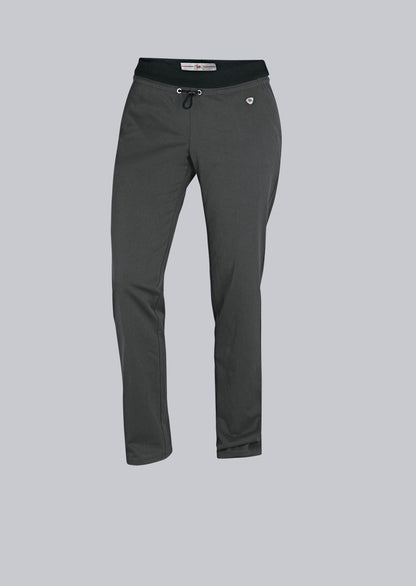 BP® Comfortabele stretch-broek voor dames wit met elastomultiester en elastische tailleband