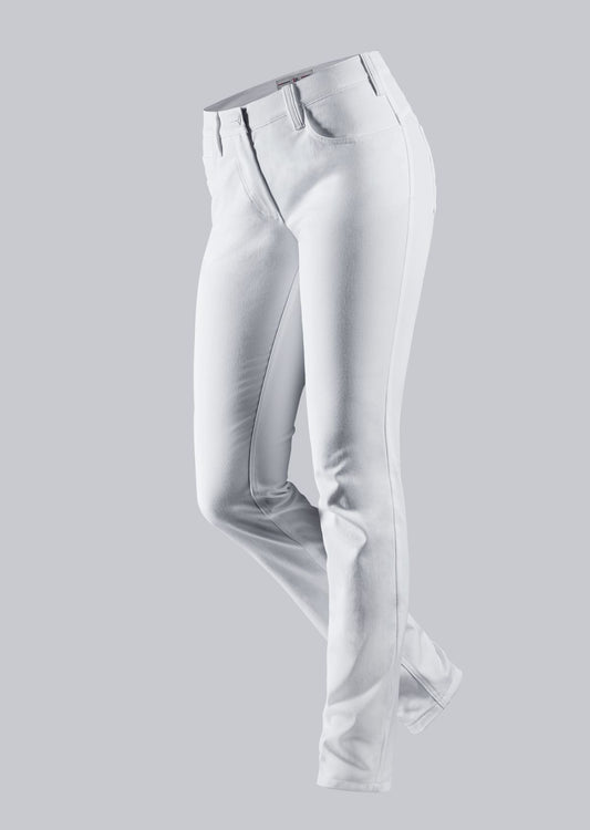 BP® slim-fit stretch-jeans voor dames wit met slim fit en stretchmateriaal
