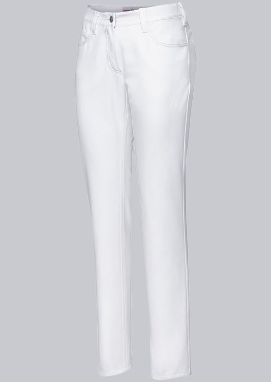 BP® slim-fit stretch-jeans voor dames wit met slim fit en stretchmateriaal