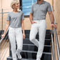 BP® slim-fit stretch-jeans voor dames wit met slim fit en stretchmateriaal