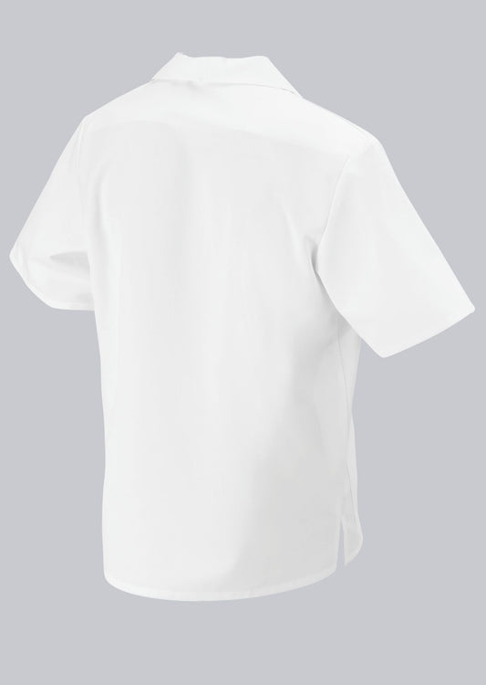 BP unisex witte zorgtuniek met V-hals voor verpleegkundigen