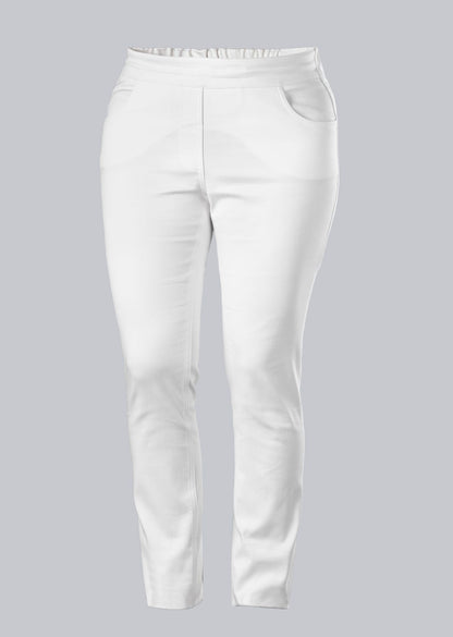 BP® Shape fit stretch-skinny voor dames wit met skinny fit en elastische tailleband