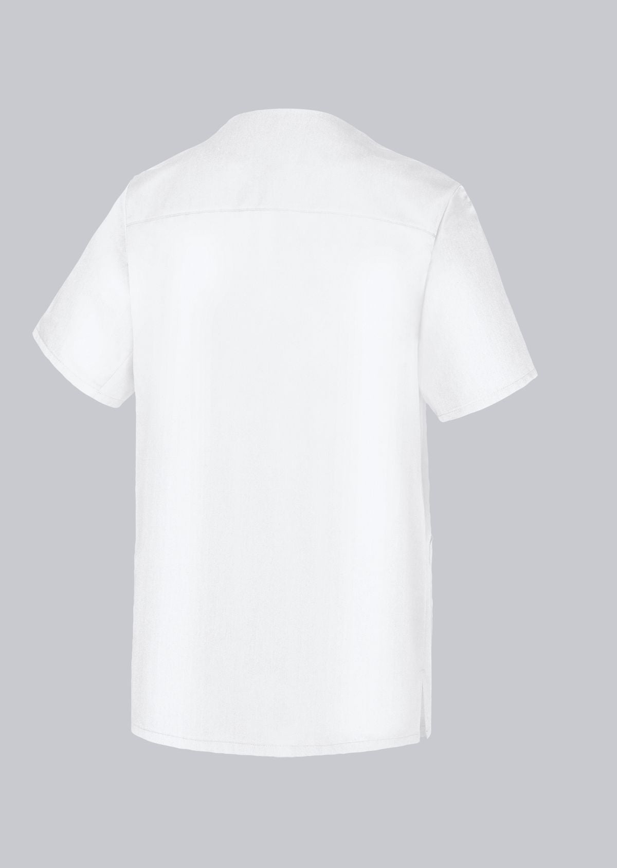 BP unisex Tencel zorgtuniek in wit met lyocell, armliftsysteem en ademende stof voor zorgprofessionals