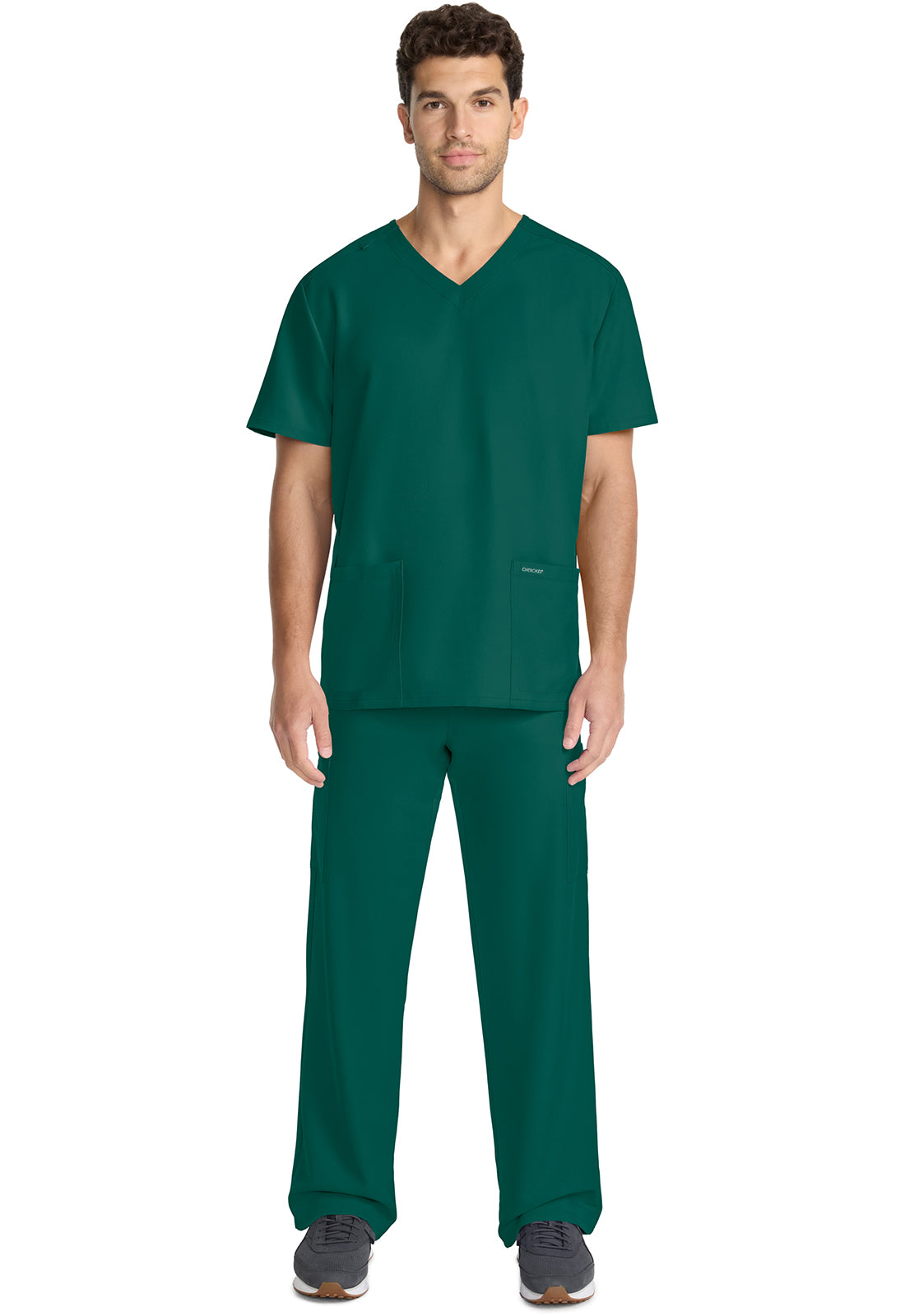 Unisex top met V-hals met moderne pasvorm en PROTX2-technologie CKE00014A