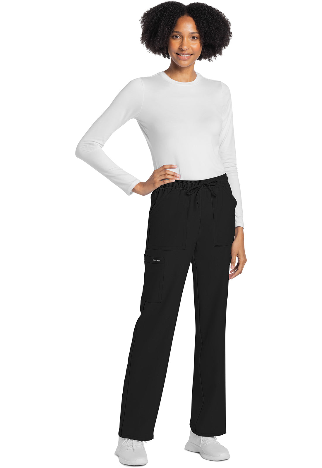 Cherokee Rechte broek met middelhoge taille en elastische tailleband met trekkoord CKE272A