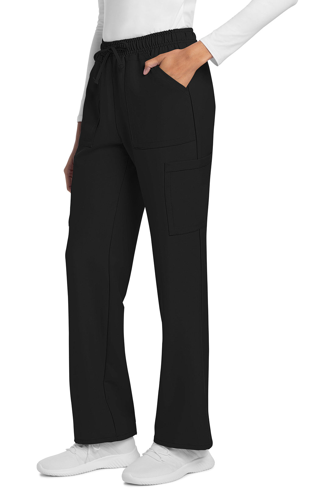 Cherokee Rechte broek met middelhoge taille en elastische tailleband met trekkoord CKE272A