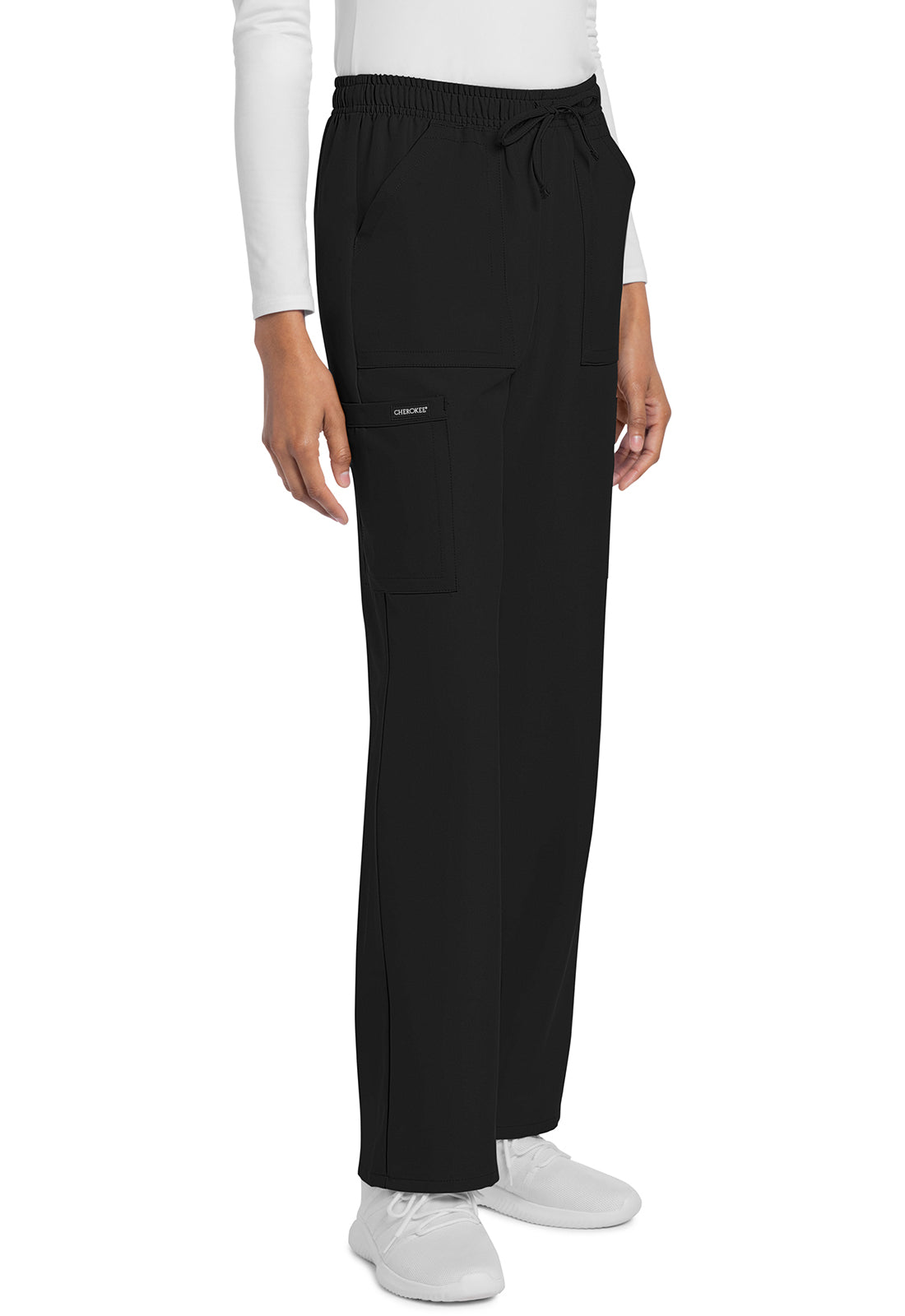 Cherokee Rechte broek met middelhoge taille en elastische tailleband met trekkoord CKE272A