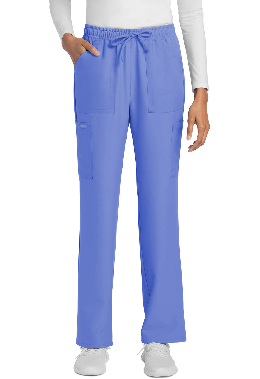 Cherokee Rechte broek met middelhoge taille en elastische tailleband met trekkoord CKE272A