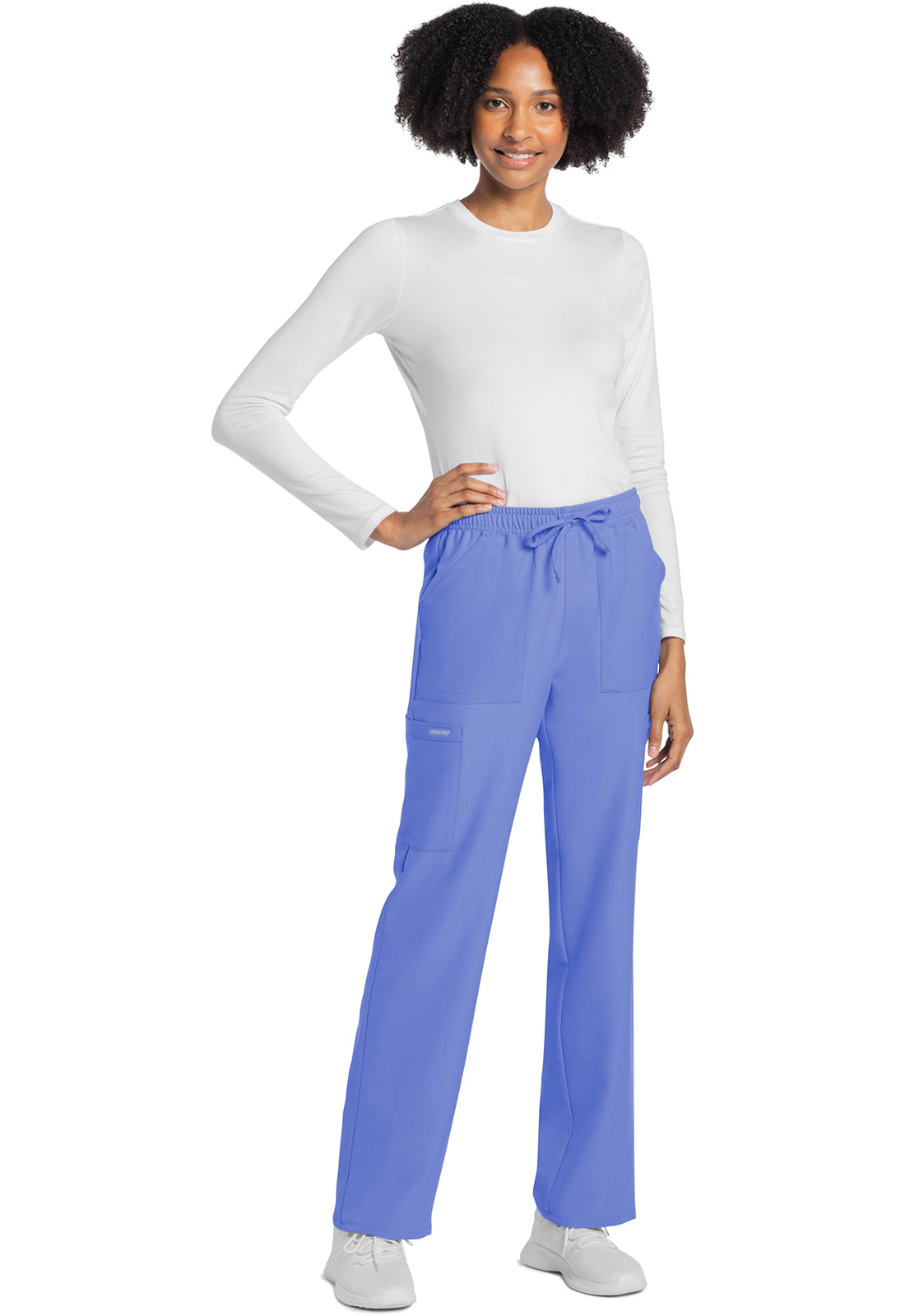 Cherokee Rechte broek met middelhoge taille en elastische tailleband met trekkoord CKE272A