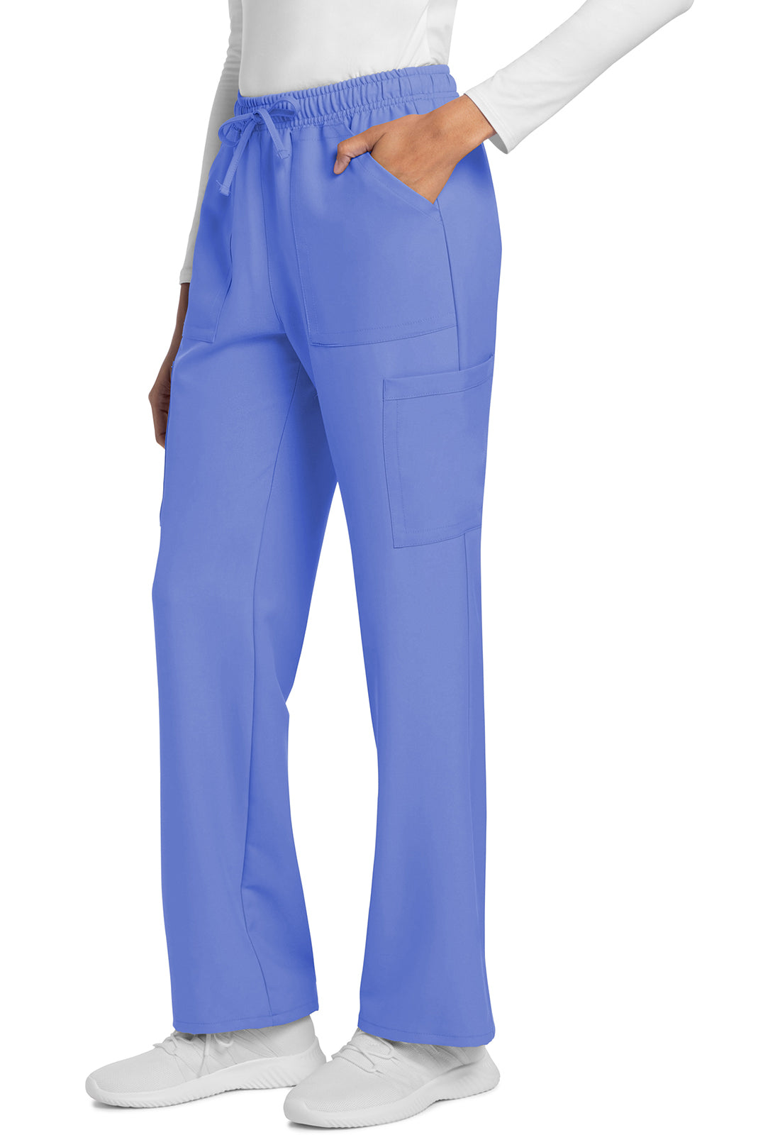 Cherokee Rechte broek met middelhoge taille en elastische tailleband met trekkoord CKE272A