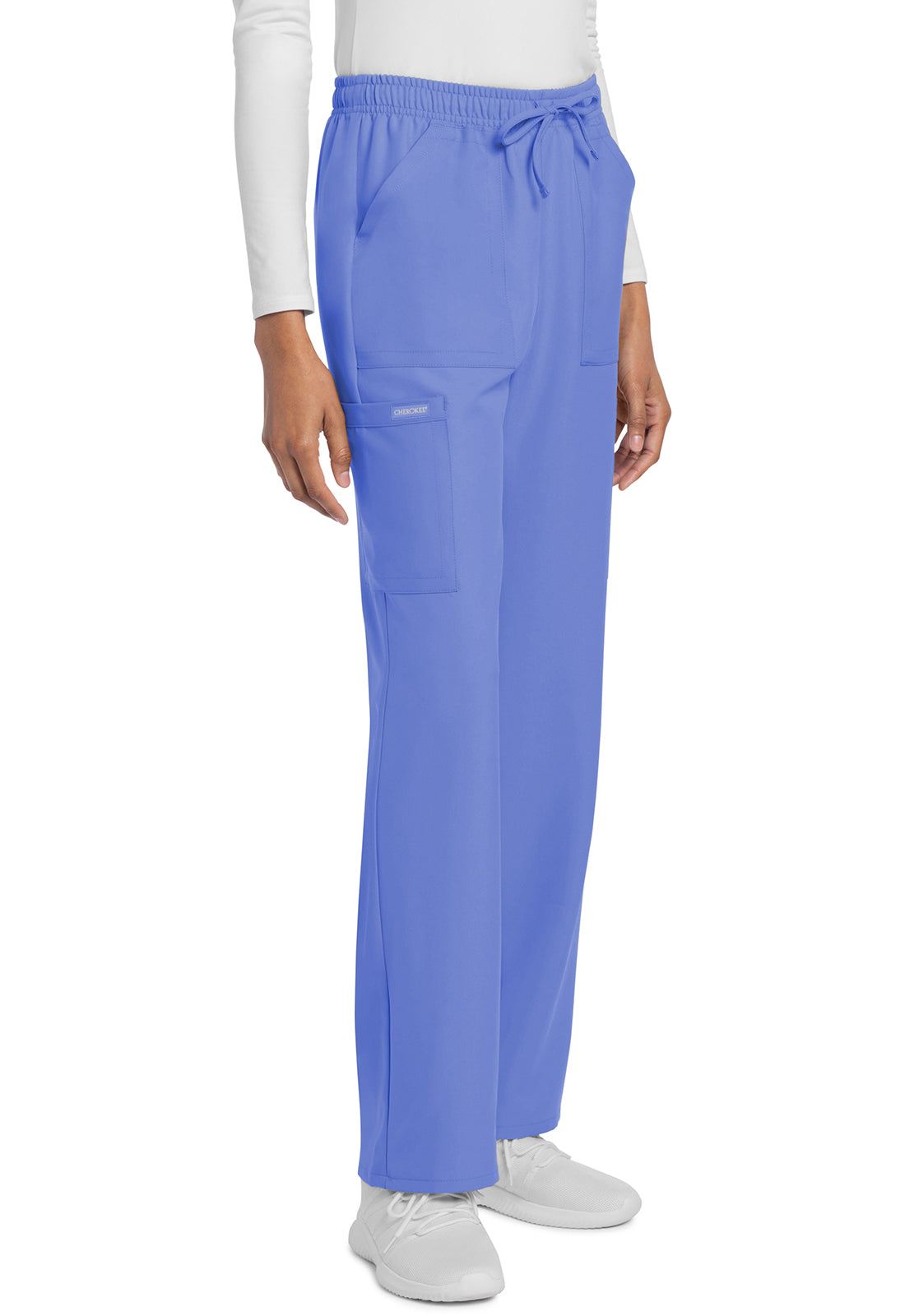 Cherokee Rechte broek met middelhoge taille en elastische tailleband met trekkoord CKE272A