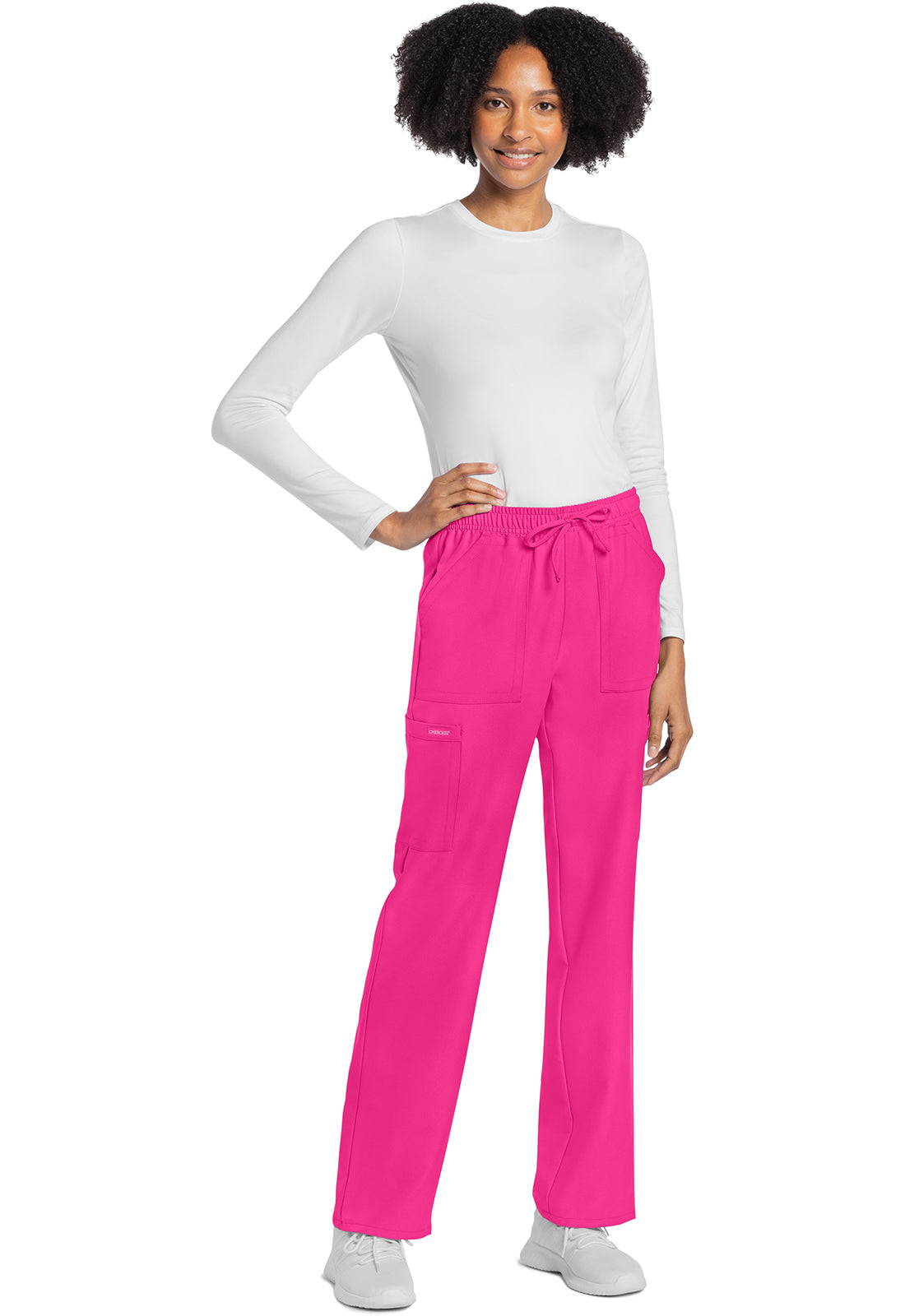 Cherokee Rechte broek met middelhoge taille en elastische tailleband met trekkoord CKE272A