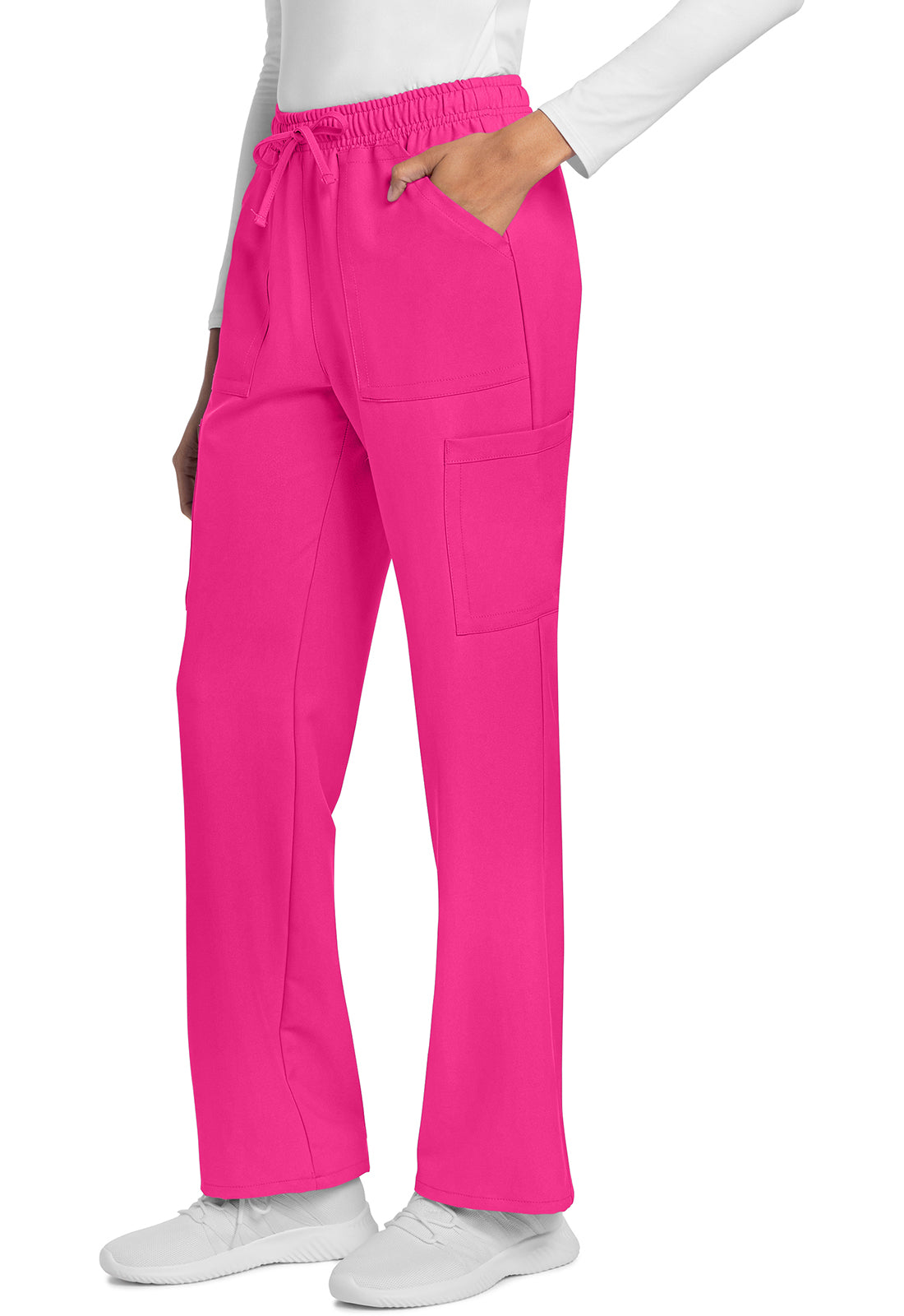 Cherokee Rechte broek met middelhoge taille en elastische tailleband met trekkoord CKE272A
