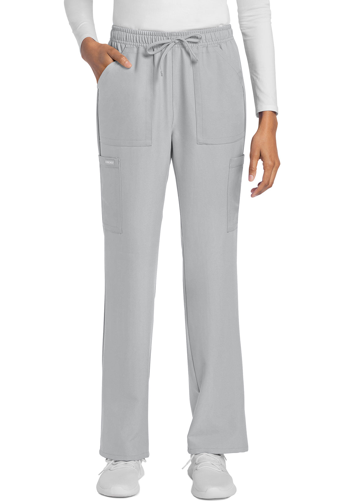 Cherokee Rechte broek met middelhoge taille en elastische tailleband met trekkoord CKE272A